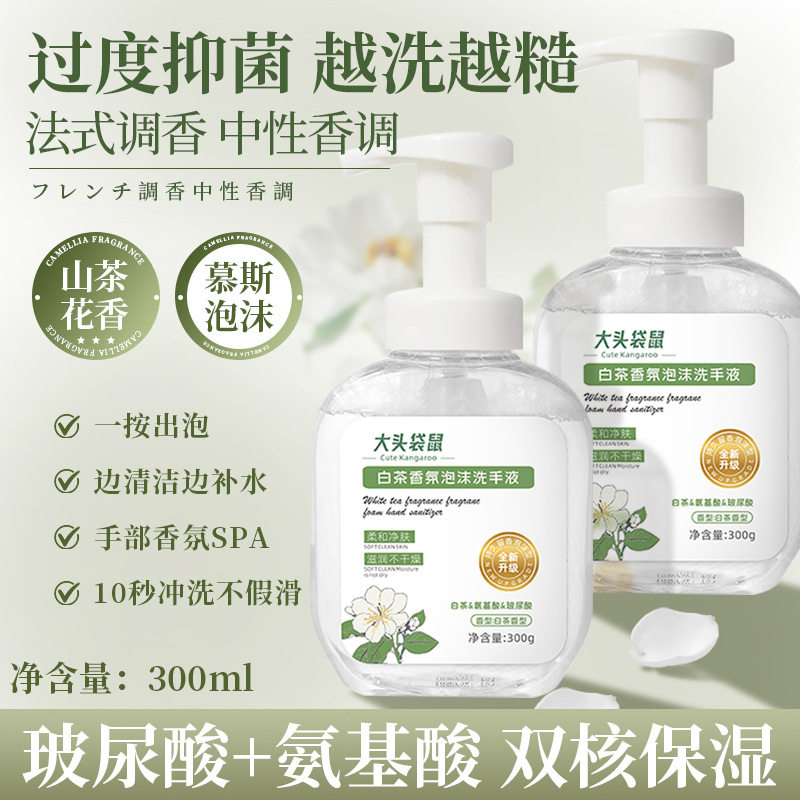 白茶香氛氨基酸洗手液
