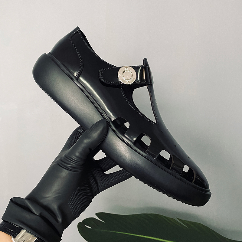 jiniwu吾倪季2020镂空松糕底皮鞋