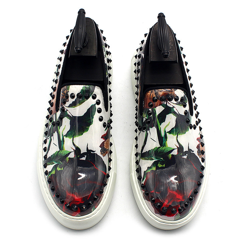 JINIWU吾倪季2025透明休闲套脚板鞋画布铆钉休闲百搭男鞋乐福鞋