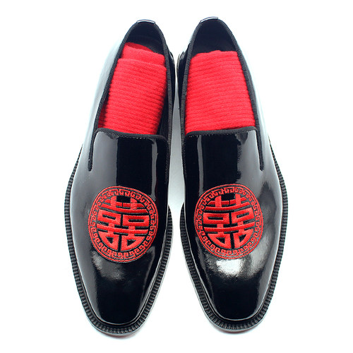 JINIWU皮鞋倪季设计刺绣正式