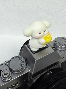 黄色帽子小狗热靴盖适用200DR50v富士XS10/20XT5XT30Z30索尼ZVE10