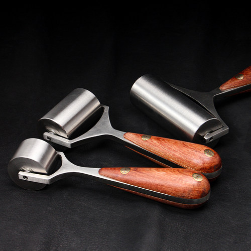 皮革滚轮不锈钢滚轮滚边器手工