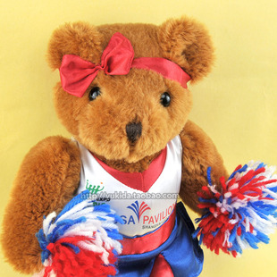 泰迪熊毛绒玩具公仔 Pavilion纪念版 正版 2010上海世博会美国馆USA