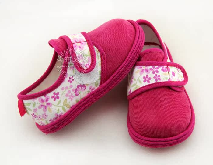 Chaussures enfants tissu en velours côtelé pour printemps - semelle coton - Ref 1048614 Image 4