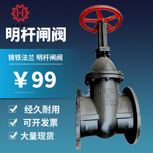 Z41T-10/16明杆法兰闸阀铸铁管道水闸阀开关DN406580 100 150 200