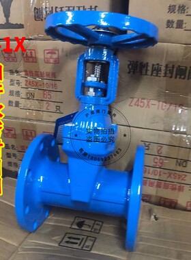 明杆软密封闸阀水闸阀开关弹性座封闸阀消防铸铁法兰闸阀dn100150