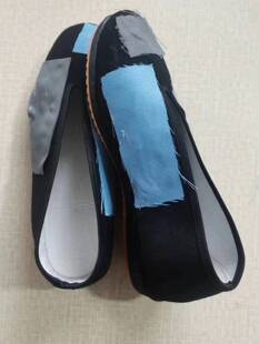 平底 乞丐搞笑老北京布鞋 济公鞋 葫芦佛珠表演道具舞台网红补丁鞋