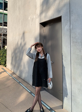 Komorebis 亮片毛呢复合宽松过节氛围感年会背心裙