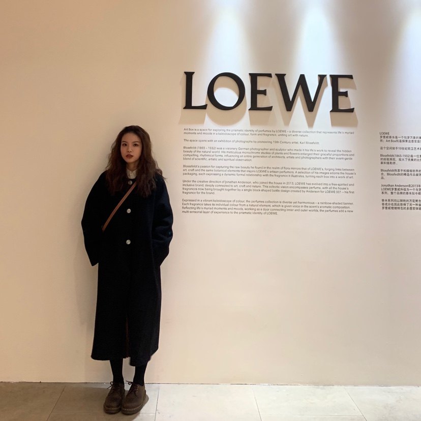 Komorebis秋冬黑色羊绒大衣