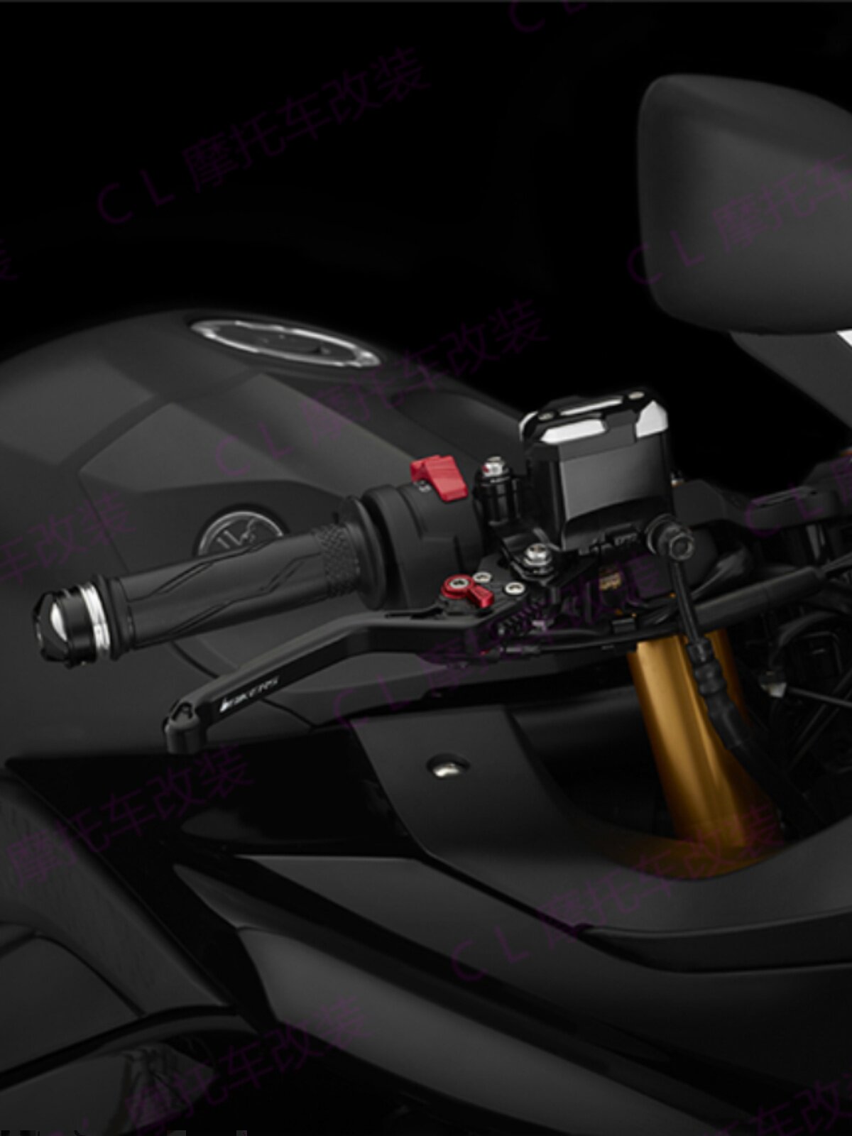 BIKERS는 YAMAHA R1|R6|R3|MT07|MT09 실제 탄소 섬유 가중 충격 흡수 미끄럼 방지 핸들 바 커버에 적합합니다