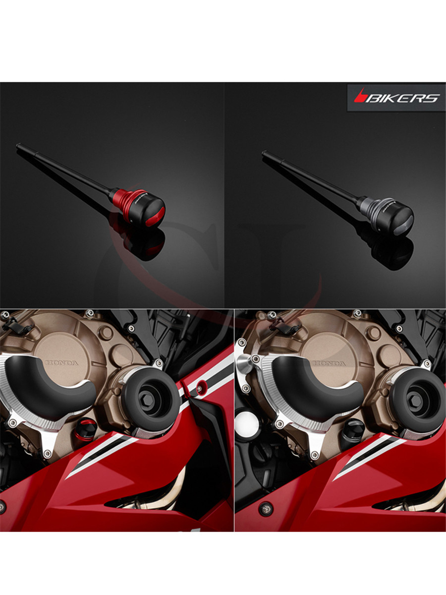BIKERS适用于本田 CBR650R/CB650R/CBR650F 改装轻便旋扭机油尺