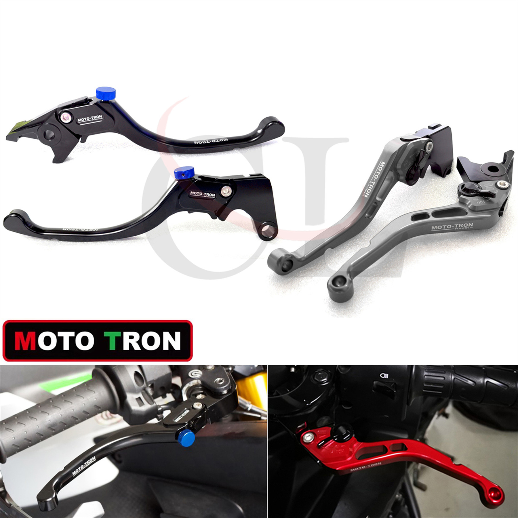 MOTO-TRON适用铃木 GSR750/GSX-S750 2011-2021 刹车离合手把牛角