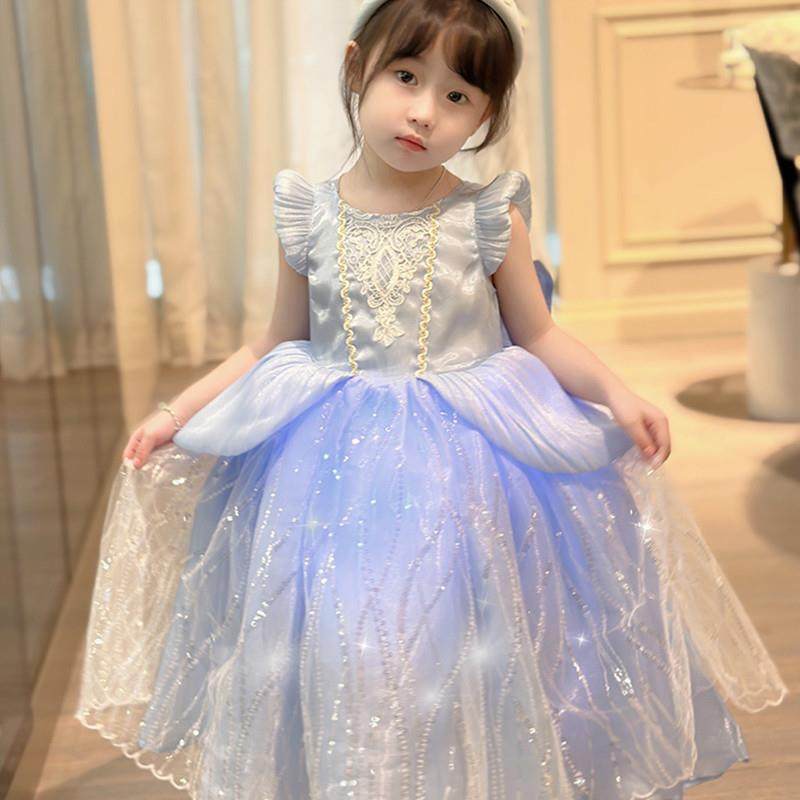 迪士尼女童辛德瑞拉公主裙儿童生日礼服六一cos表演发光艾莎裙子,童装/婴儿装/亲子装,儿童礼服,淘宝优惠券,粉丝福利购,淘宝优惠卷