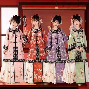 清风徐来舞蹈服装新款戏文说演出服格格汉服女对襟圆领古风上衣薄