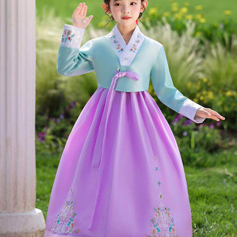 女宝宝韩服韩国古风女童服饰延边朝鲜族舞蹈新款摄影儿童古装旅拍