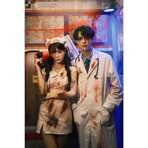 护士服cos万圣节医护服装情侣男女生cosplay衣服医生服饰制服成人