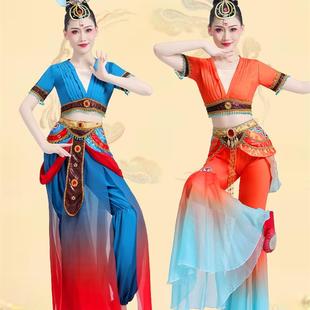 敦煌舞蹈服远古的呼唤服装成人女灯舞同款西域风情丝路飞天演出服