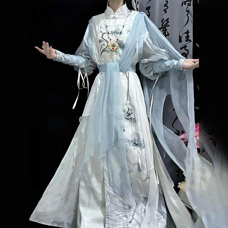 汉服少年白马醉春风凤九魏晋衬衫改良汉元素圆领袍仙侠服男女款夏,女装/女士精品,汉服套装,淘宝优惠券,粉丝福利购,淘宝优惠卷