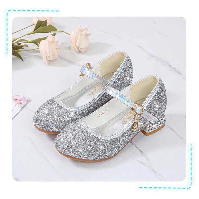 儿童高跟鞋女公主银色配礼服演出鞋2024新款舞蹈小主持女童水晶鞋,童鞋/婴儿鞋/亲子鞋,水晶/水钻鞋,淘宝优惠券,粉丝福利购,淘宝优惠卷