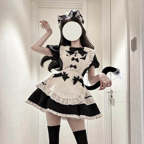 女仆装cosplay复古女仆裙优雅lolita可爱洛丽塔大码连衣裙漫展服