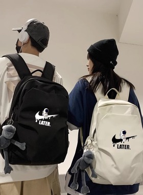 NASA联名太空人男双肩包大容量背包高中初中大学生书包旅行电脑包