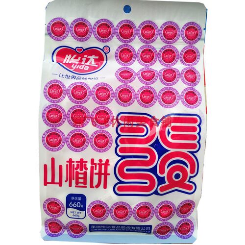 660gX3袋怡达山楂饼休闲怀旧零食
