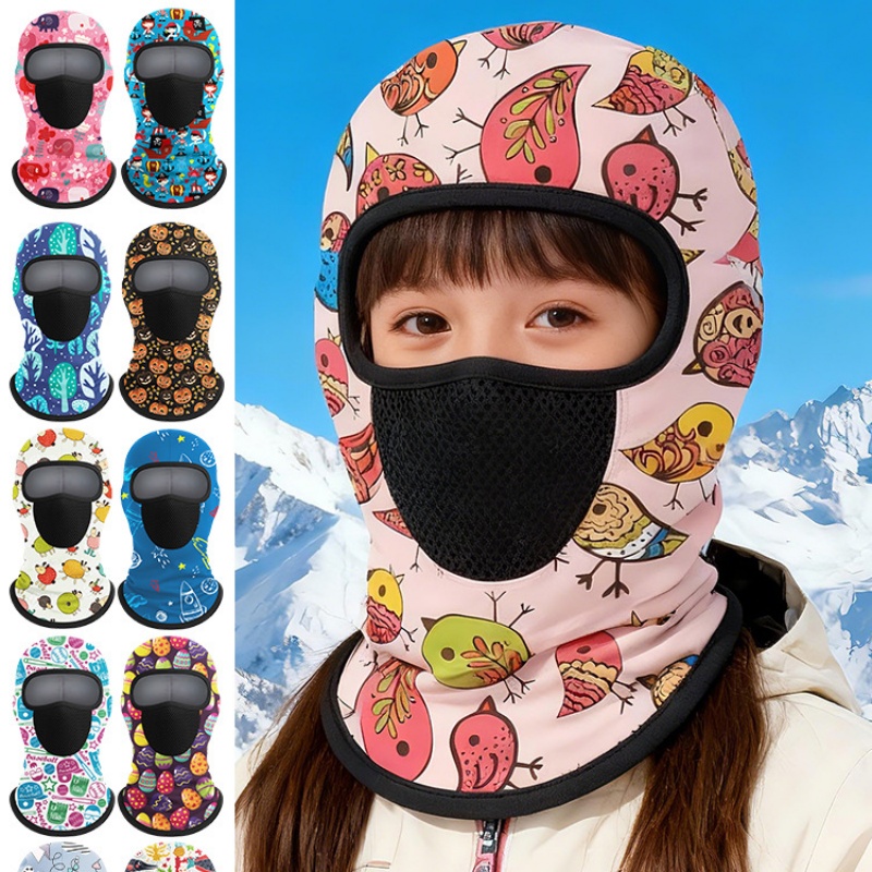 儿童德绒防风保暖透气面罩
