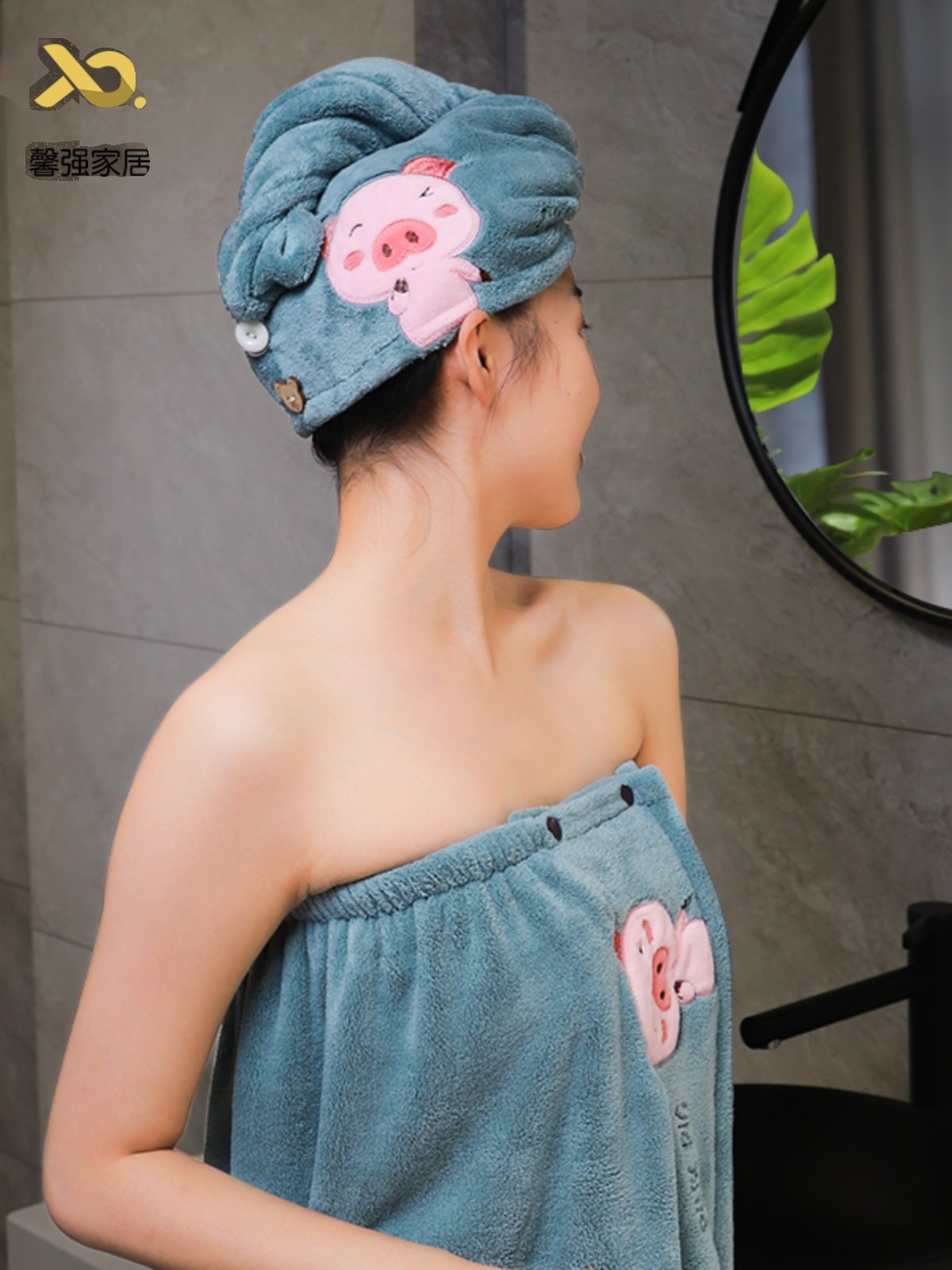 吸水可穿式浴巾浴裙 家用速干非纯棉女大号珊瑚绒裹巾大毛巾,3C数码配件,USB多功能数码宝,淘宝优惠券,粉丝福利购,淘宝优惠卷