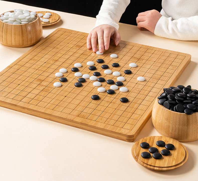 赛事专用楠竹围棋棋盘套装五子棋