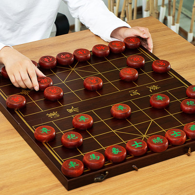 象棋红木送礼红花梨中国象棋