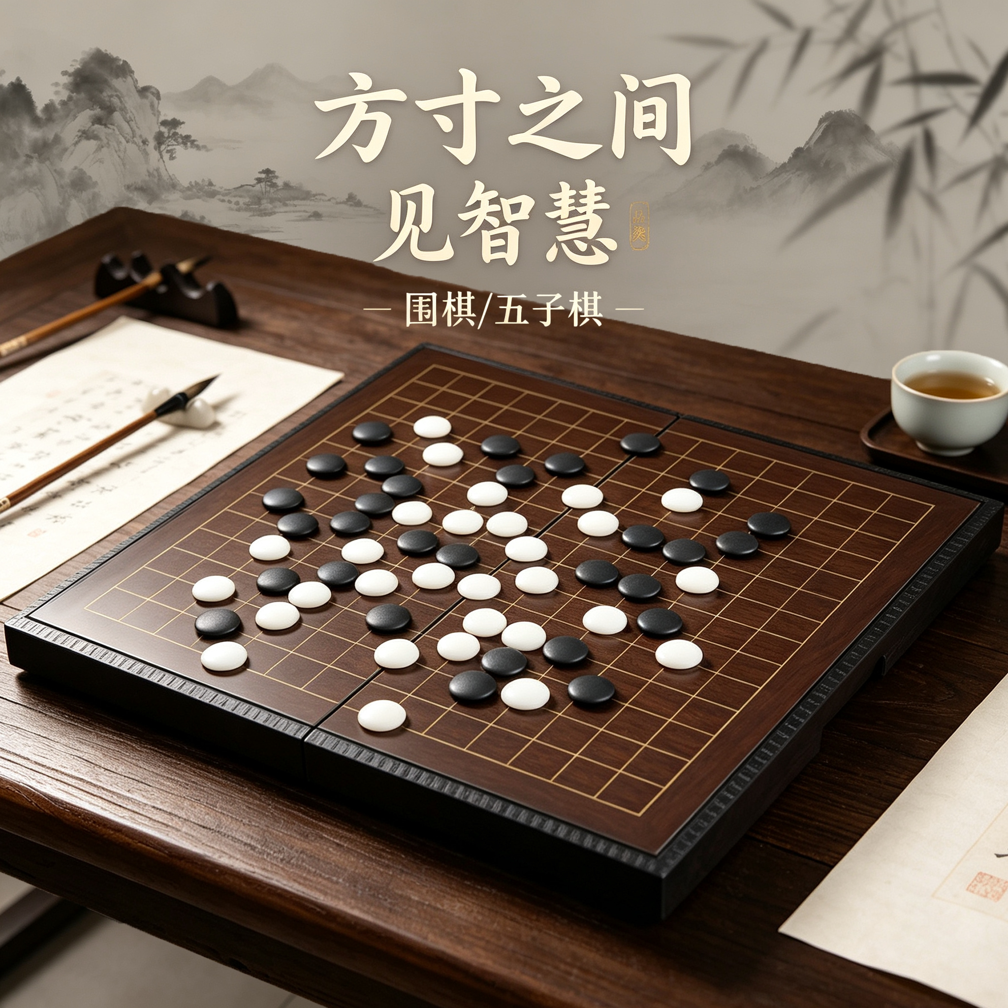 文牛围棋五子棋套装比赛级标准棋图片