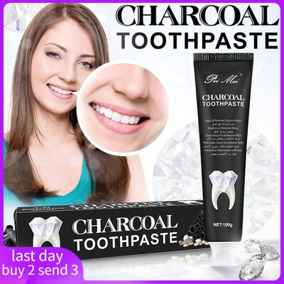 bamboo charcoal toothpaste activated carbn whitening竹炭牙膏