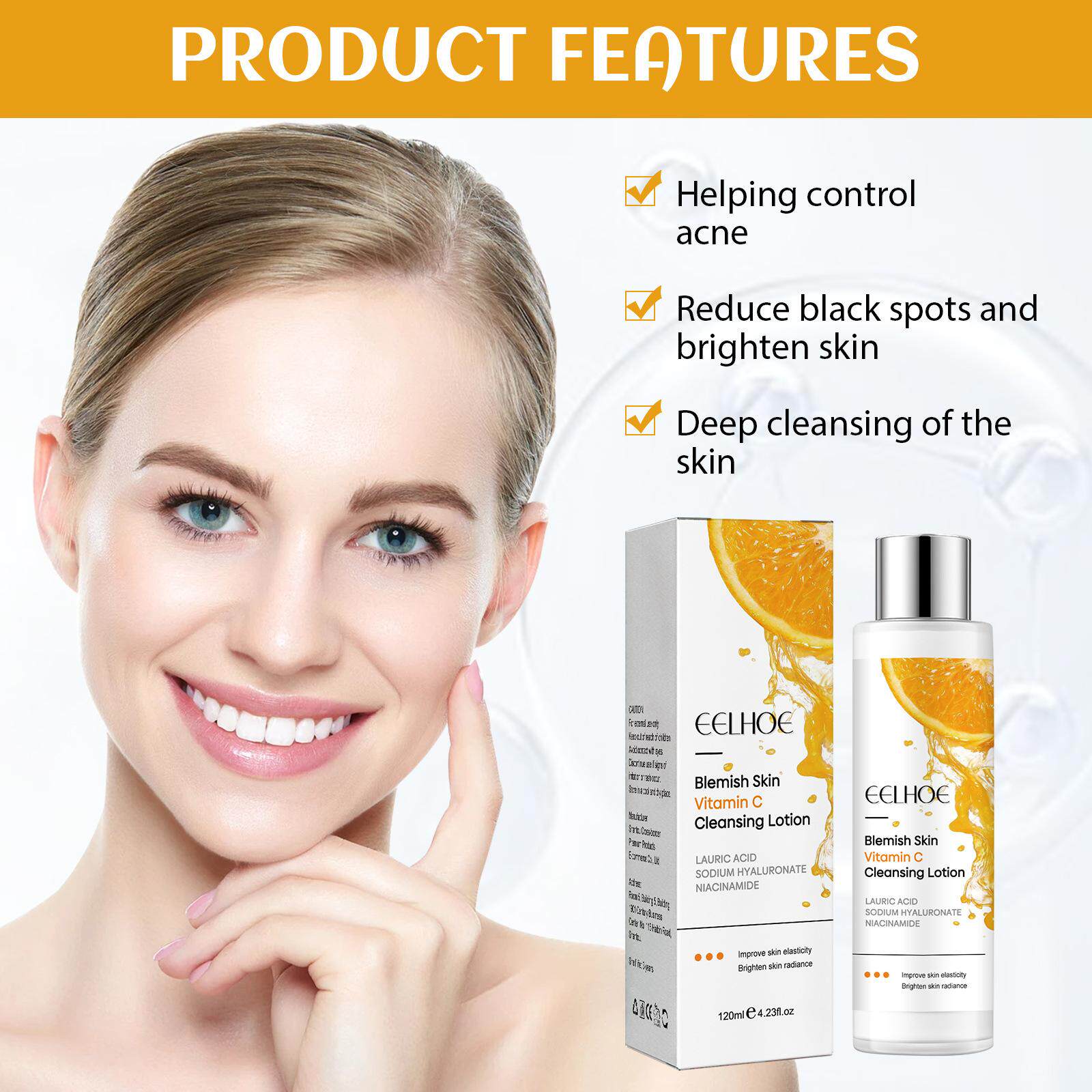 Diminishing Spot Cleansing Milk Facial Body Skin Brightening