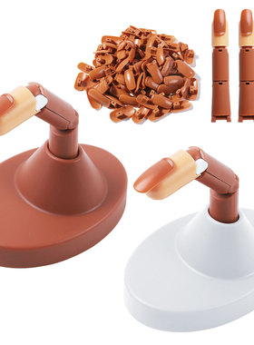 Nail Art Practicing Practice Display False Tips Finger