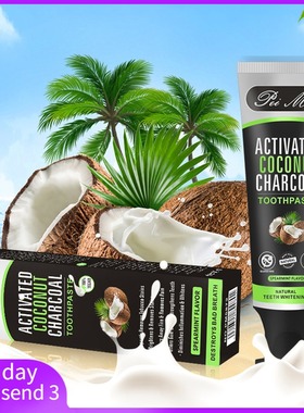 Removal Tooth Coconut Charcoal Toothpaste Teeth Whitening