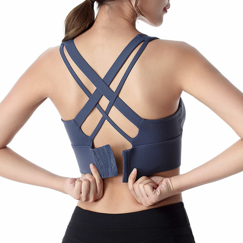 Women Sport Bra Top Activewear Tops Strappy Sports运动内衣女