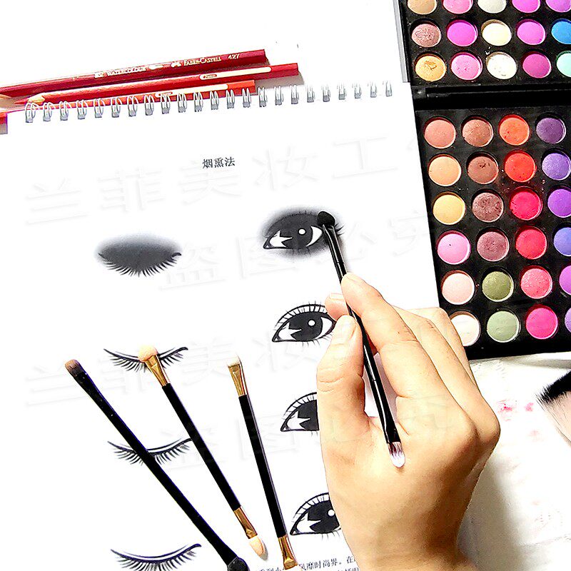 化妆练习册彩妆专业初级化妆师眼影纸妆素描美人图手绘练习册本