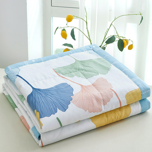 双面纯棉空调被夏凉被可机洗