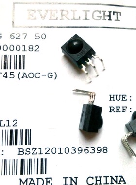 红外线接收头IRM-3636F45 36KHZ弯脚台湾进口EVERLIGHT亿光