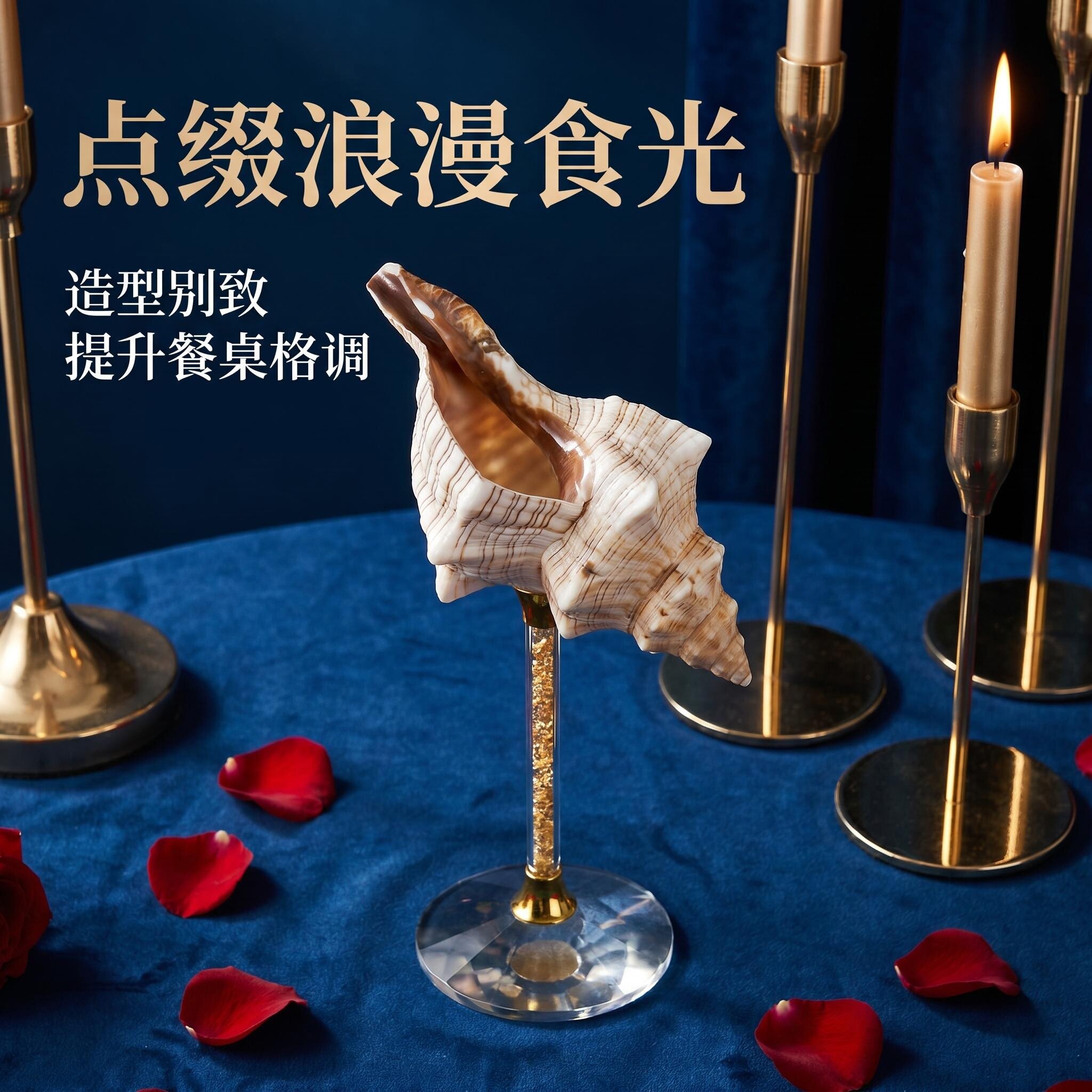 精品质海螺古典小众天然黑骨海螺杯矮脚杯酒杯女生可爱礼物高级感图片