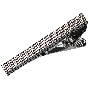 烟灰色时尚定制领带夹男士商务正装配饰银色合金不生锈礼盒装轻奢