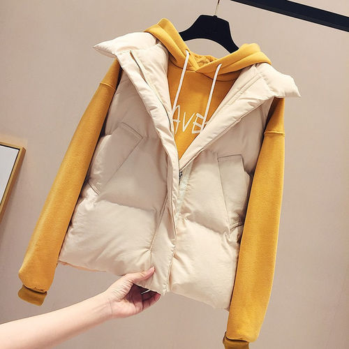 韩版羽绒棉马甲女秋冬新款短款