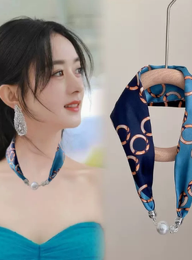 丝巾项链聚酯纤维女士百搭时尚