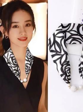 磁扣仿真丝多若能百搭