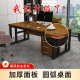 新屏风电脑桌台式 员工职员办公桌老板桌单人书桌家用学习桌工作台
