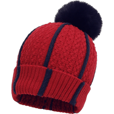 嘟嘟啦毛线套头帽防风防寒保暖