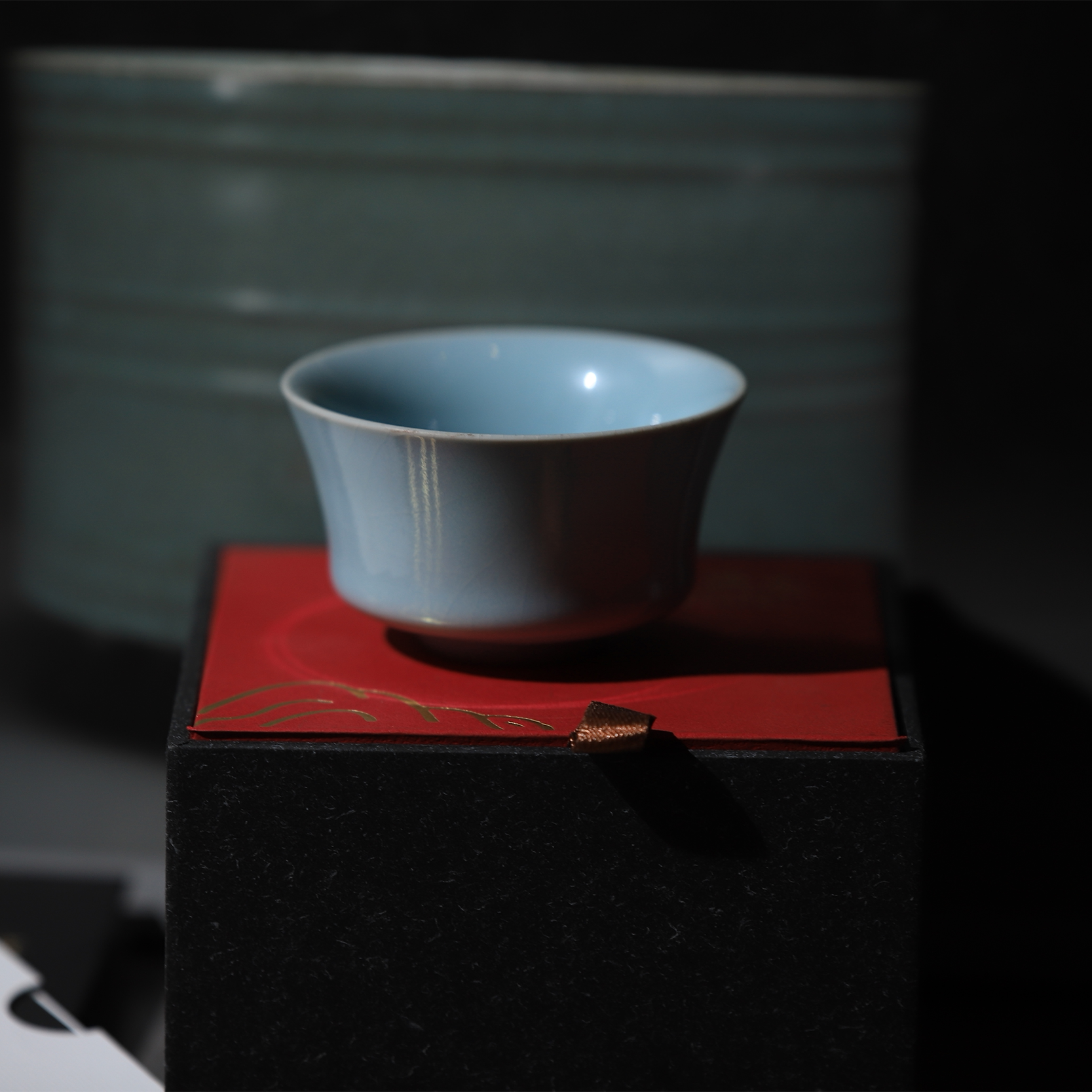 李廷怀汝瓷天青釉主人杯廷怀窑汝窑