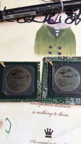 工控笔记本北桥PN133T RJCOAC FJCOAC S3-VIA芯片BGA旧货拆机带板