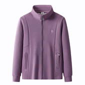 拉链衫 太空棉面料高档女外套休闲运动卫衣中年妈妈装 显年轻春秋季