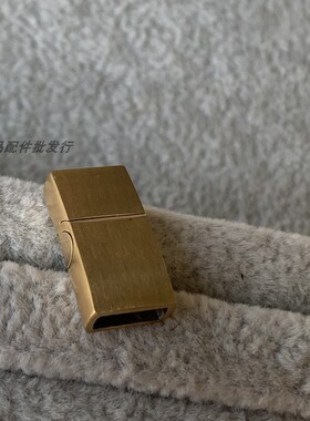 8x3mm不锈钢钛钢扁形金属扣手绳编绳连接磨砂亮面金色扣头diy手链